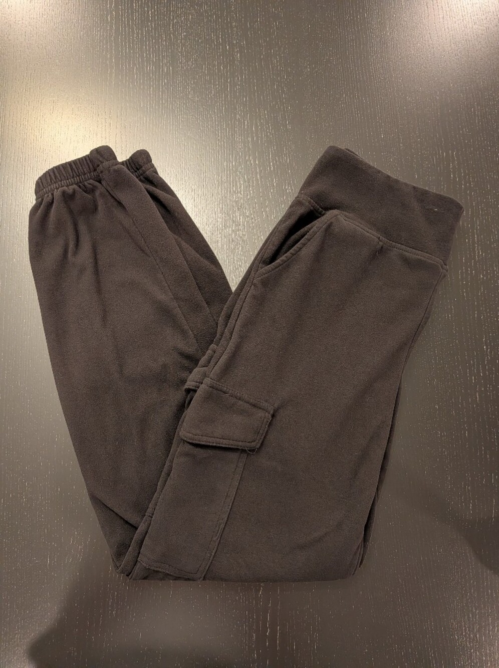 Women's Black Fleece Joggers with Elastic Cuffs - Unbranded - Picture 8 of 10